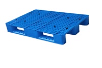 NEXARA Personnalisable PP Bleu 1208 Euro Palette Plastique 1200*800*150mm Simple Face Entrée 4 Voies pour Entrepôt Stockage Expédition