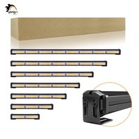 Nouvelle barre lumineuse LED COB de 9 pouces et 33 pouces pour voiture, feux de signalisation d'urgence clignotants, étanche IP65, réglable, pour chantier
