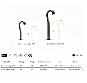 Lámpara LED decorativa para jardín, con forma de grifo, de alta calidad, moderna, personalizada de fábrica, para paisajismo y senderos. - Product Image 3