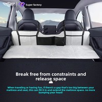 Plateau d'extension de voiture en chenille, lit pliant universel pour sièges arrière de berline et SUV, lit de voyage pliable sans gonflage pour camping, extensible en longueur