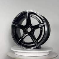 18 19 Pneumatiques pour SUV à roues coulées 5x112 ET38-40 noir brillant multi-spoke pour jantes de voitures