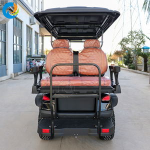 Voiture de golf électrique Robetaa 6 places, pneus tout-terrain surélevés de 14 pouces, homologuée pour la route, batterie au lithium 72V - Product Image 5