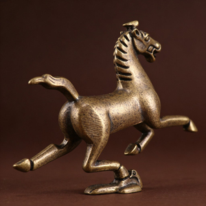 Articoli decorativi KI Tengqiao completamente placcati in rame, adatti per la decorazione di animali domestici, tè e articoli per la casa, in rame antico, oggetti artigianali da scrivania - Product Image 1