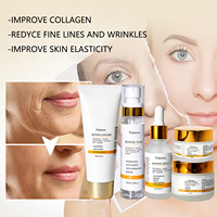 Kit de Soins Visage Anti-Âge au Rétinol Marque Blanche : Crème et Sérum Éclaircissants et Hydratants au Collagène et Peptides