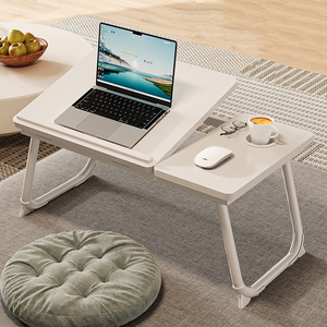 Foldable <strong>Computer</strong> <strong>Desk</strong> | Height <strong>Adjustable</strong> Bedroom Simple <strong>Desk</strong> | Portable <strong>Computer</strong> <strong>Desk</strong> with Cup Holder - Product Image 6