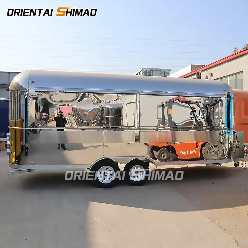 manufacturer Dot mini street vintage cart coffee pizza turkey hot dog food trailer with full kitchen