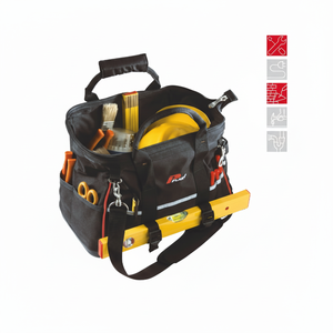 Sac à outils pour électricien PLANO Technics 513002TB, toile en polyester Oxford imperméable, personnalisable OEM, 4 pochettes - Product Image 1