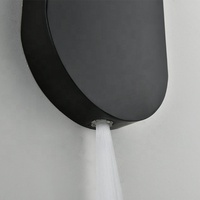 Panneau de douche cascade contemporain colonne murale lumière LED système de douche cascade avec température numérique