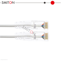 Cat6/Cat6a Slim UTP PVC Jacket Network Patch Cord Cable 28awg-30awg Bleu Rouge Violet Flexible Cuivre Câbles de communication