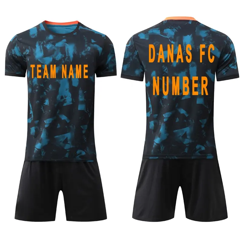 Wholesale Hot Selling Custom Name Soccer Clothing 100% Polyester Soccer Training Equipment Football Jersey