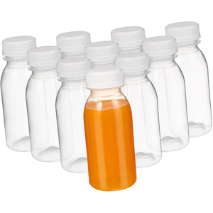 2oz <b>Empty</b> Round Pet Shot <b>Plastic</b> <b>Bottles</b> for Fresh Juice with <b>Plastic</b> Tamper Evident Lid 60ml <b>Plastic</b> Shot <b>Bottles</b> for Juice - Product Image 1