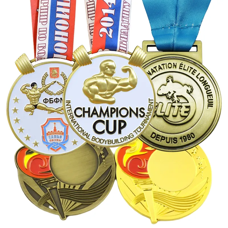 Wholesale Desgin Own Logo pickleball Medals Metal Badge Medal Custom Marathon Zinc Alloy Blank Medals For Sublimation