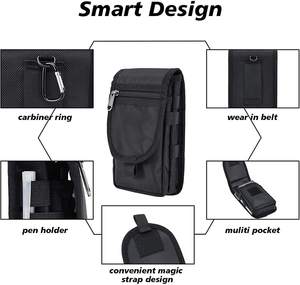 Ampia custodia per smartphone, porta cellulare, borsa multiuso per attrezzi, custodia tattica con passante per cintura - Product Image 4