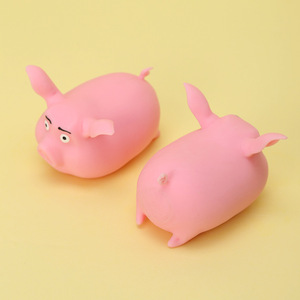 Jouet Squishy Cochon Rose En Colère à Presser Anti-Stress, Jouet Sensoriel Amusant pour Enfants, Cadeau de Décompression et de Farce - Product Image 2