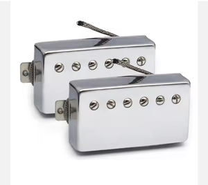 Alnico 5 placa base de plata de níquel pastilla de guitarra eléctrica LP Humbucker piezas y accesorios para instrumentos de cuerda - Product Image 4