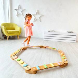 Jouet éducatif Montessori, marchepied pour enfants unisexe, poutre d'équilibre double face pour les enfants <span class=keywords><strong>de</strong></span> 2 <span class=keywords><strong>à</strong></span> 7 ans - Product Image 5