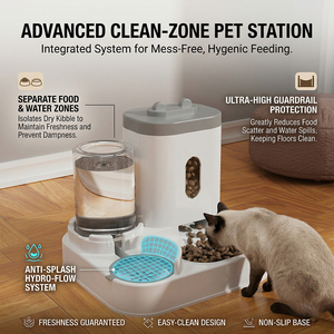 Dispensador <span class=keywords><strong>de</strong></span> Bebida para Mascotas Comedero Automático para Gatos Integrado con Circulación <span class=keywords><strong>de</strong></span> Flujo <span class=keywords><strong>de</strong></span> Agua Potable - Product Image 3
