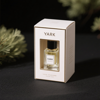 Boîtes vides d'emballage cosmétiques recyclées personnalisées de parfum avec doublure en éponge impression en feuille d'or