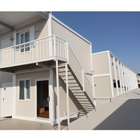 Maison conteneur préfabriquée pliable de 20 pieds, 3 étages, modulaire, pour camping, ou dortoir d'ingénierie minière