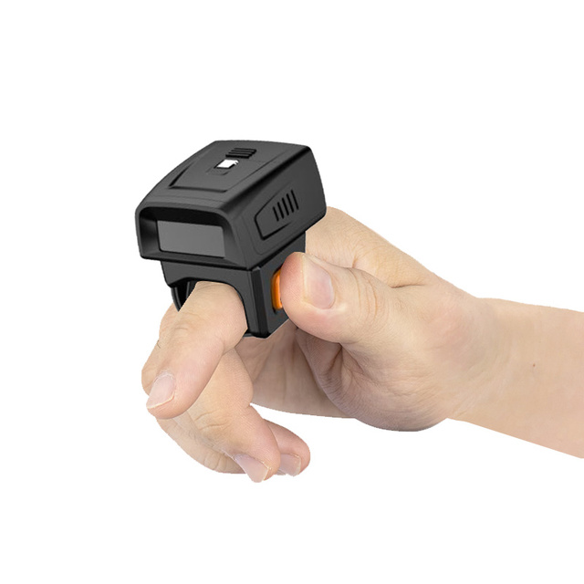 Fast Continuous Scanning 2.4G Wireless Ring bar Code Scanner Small Finger Barcode Scanner