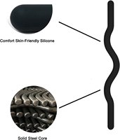 Barre d'haltères en silicone, logo personnalisé, musculation, musculation, ergonomiques, fitness, boucles, yoga, pilates, 15/25lb