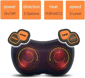Phenitech massaggiatore collo con calore profondo tessuto elettrico cuscino per massaggio per sedia auto sollievo dal dolore muscolare - Product Image 6