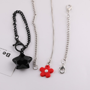 Chaînes en métal pour la fabrication de colliers, accessoires de bijoux DIY, forme étoile, plaqué, plusieurs couleurs - Product Image 3