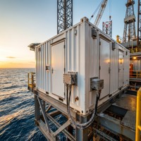 Centre de distribution d'énergie modulaire personnalisé en conteneur, étanche IP66, pour le pétrole et le gaz