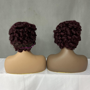 Peluca de Cabello Humano con Encaje SDD 4x4, Estilo Bob con Rizos, Alta Densidad, Diseño Go, Ajuste Cómodo para Todo el Día, para Mujeres - Product Image 4