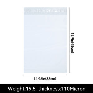 Sac d'emballage en tissu RUIQI 38*48cm personnalisé pour livraison express, sac de transport pour articles, sac logistique auto-adhésif avec protection de la confidentialité - Product Image 2