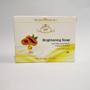 Jabón Aclarante 701, enriquecido con Niacinamida y Extracto de Papaya. Perfecto para todo tipo de piel, blanquea y revitaliza suavemente. - Product Image 2