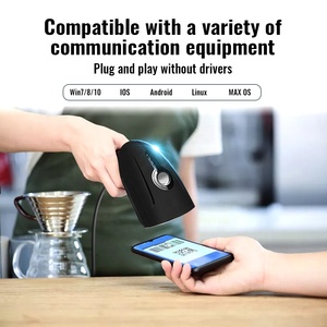 Lecteur de codes-barres 2D sans fil et filaire série JR 815, <span class=keywords><strong>Bluetooth</strong></span> 2.4G, mode vibration, lecteur de codes <span class=keywords><strong>QR</strong></span> portable, <span class=keywords><strong>scanner</strong></span> de codes-barres pour bureau et point de vente - Product Image 1