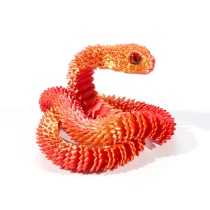 Estatuillas Artesanales de Serpiente Venenosa Impresas en 3D, Juguetes Hechos a Mano con Articulaciones Móviles, Regalos Más Vendidos, Fabricación de Vidrio - Product Image 5