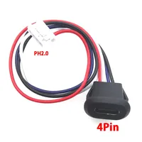 2P/4P/6P USB Typ-C Anschlussbuchse Weiblich Typ-C Mit Kartensperre 3A Hochstrom Schnellladebuchse Ladeanschluss Steckdose