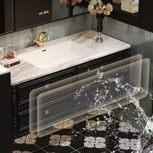 Retro paint bathroom cabinet natural luxury stone seamless basin bathroom washbasin washbasin cabinet combination - Product Image 6