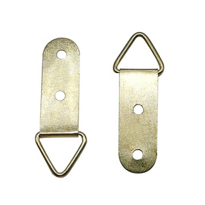 Eye Slip Hook Gold Single-sided Long Triangle <b>Double</b>-hole Stainless Steel <b>Photo</b> <b>Frame</b> Accessory - Product Image 4