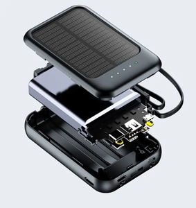 10000mah 20000mAh 4USB Lines Slim Solar Power Bank <span class=keywords><strong>Batterie</strong></span> <span class=keywords><strong>externe</strong></span> de charge portable pour tous les smartphones Solar Powerbank PB19 - Product Image 2