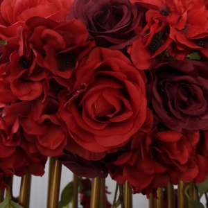 TY210910-2 Luckygoods Trang Trí Bàn Sự Kiện Đám Cưới Trung Tâm Đám Cưới Màu Trắng Với Giá Đỡ Kim Loại Vàng - Product Image 4