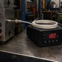Sonde de température à résistance filetée PT100 à montage frontal, haute précision pour roulements industriels