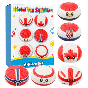 2026 Soccer Cup Event Souvenir 12 Styles Country Flag Squishy Toy Soft Squeeze Stress Relief <b>Fidget</b> Toy Football Fans Gifts - Product Image 4