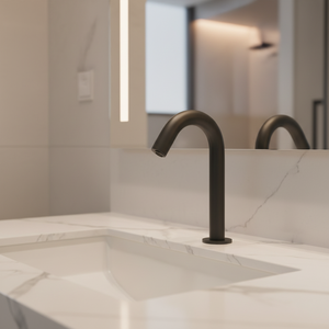 Tidjuin robinet à main froide et chaude, robinet à capteur gonflable automatique grue monté sur le pont robinet de lavabo de salle de bain - Product Image 1