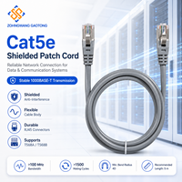 Câble Ethernet Cat5e RJ45 24AWG en cuivre toronné Gigabit 100MHz PoE, gaine PVC LSZH, certifié CE, 1m-5m