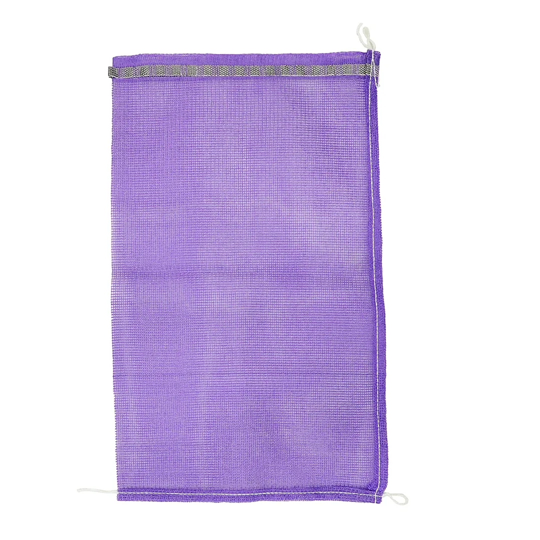 高品質カスタマイズサイズシーフードザリガニ紫耐久性Ppレノメッシュバッグ生産巾着メッシュバッグ