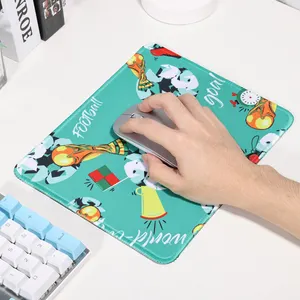 New Products Personalized And Creative Mouse Pad With Square Natural Rubber Printing For The World Cup Mascot