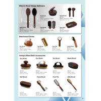 Brosse sèche en bois avec logo personnalisé, poils en nylon, pour soins corporels, emballage en vrac FCA, vente en gros du fabricant - Qualité garantie