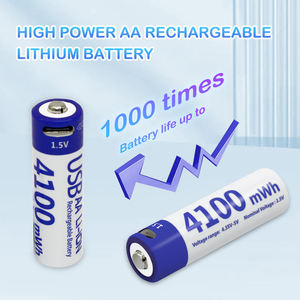 AA 4100mWH קיבולת גדולה טעינת Typec-C לשלט רחוק צעצוע מכשיר קטן USB סוללת ליתיום-יון נטענת - Product Image 4