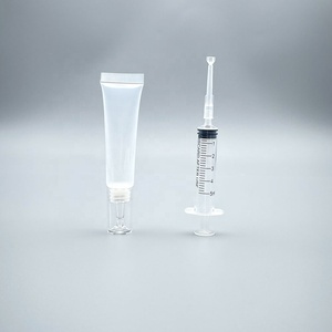 Toptan 10ml 15ml Şeffaf PE Plastik Dağıtıcı Çift Başlıklı İsteğe Bağlı - Açılı Nozul veya Su Damlası Şeklinde Kozmetik Hortum Dağıtıcı - Product Image 4