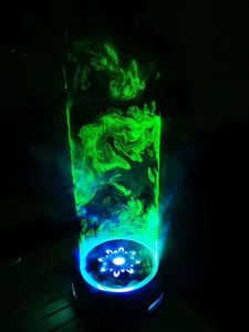 Base de Luz Láser para Hookah, Recargable por USB, Bandeja de Cigarrillos con Campo de Fuerza Láser Colorido, Rotación de 360 Grados, Metal y Vidrio - Product Image 4