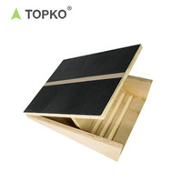 TOPKO, planche inclinée en bois écologique avec logo personnalisé, cinq angles réglables, planche inclinée extensible