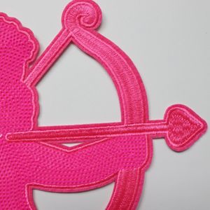 Toppe di paillettes ricamate eco-friendly all'ingrosso per <span class=keywords><strong>abbigliamento</strong></span> cupido's <span class=keywords><strong>Angel</strong></span> Logo Iron per il regalo di San Valentino - Product Image 4